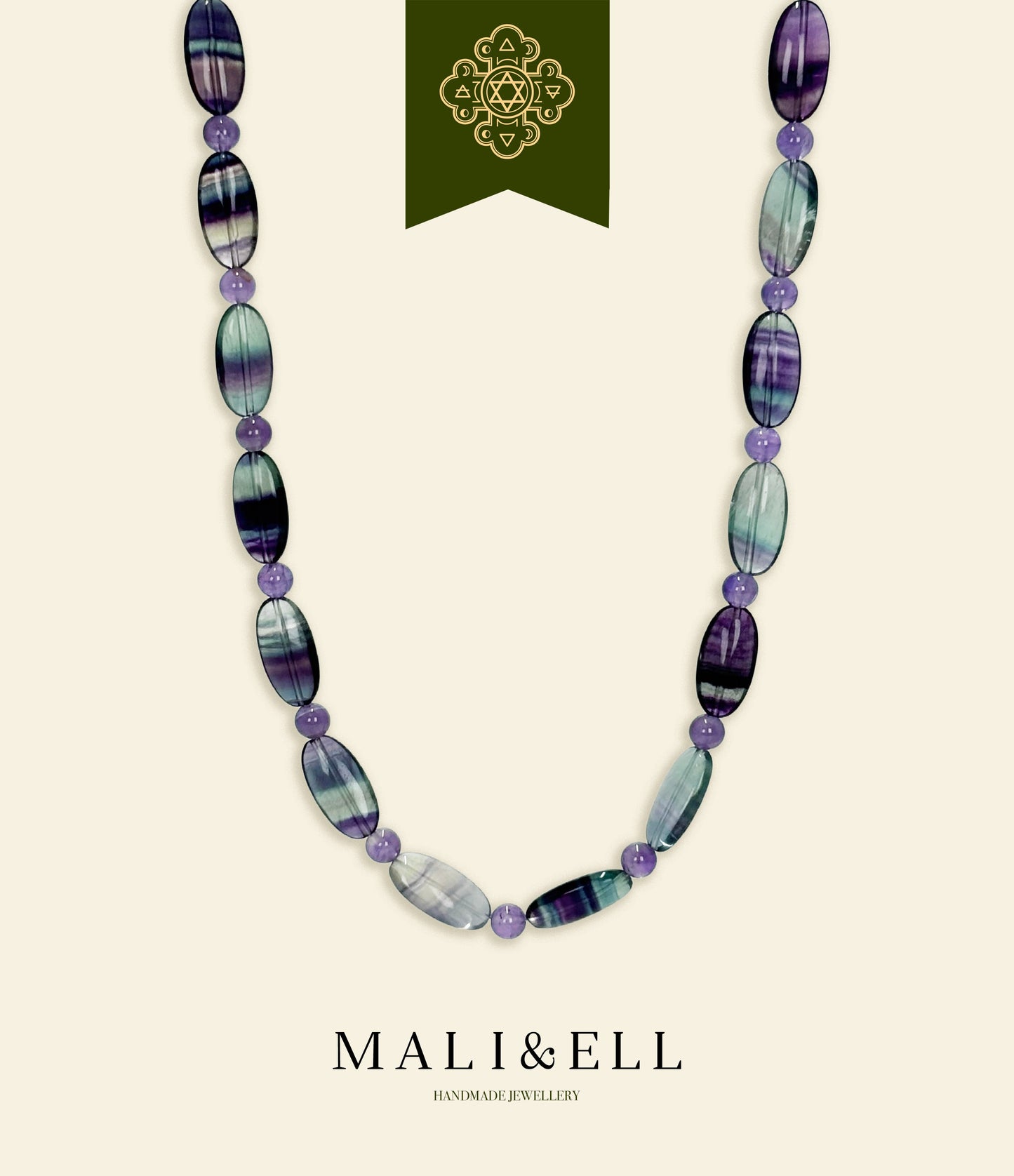 Rainbow Fluorite Necklace Mali & Ell