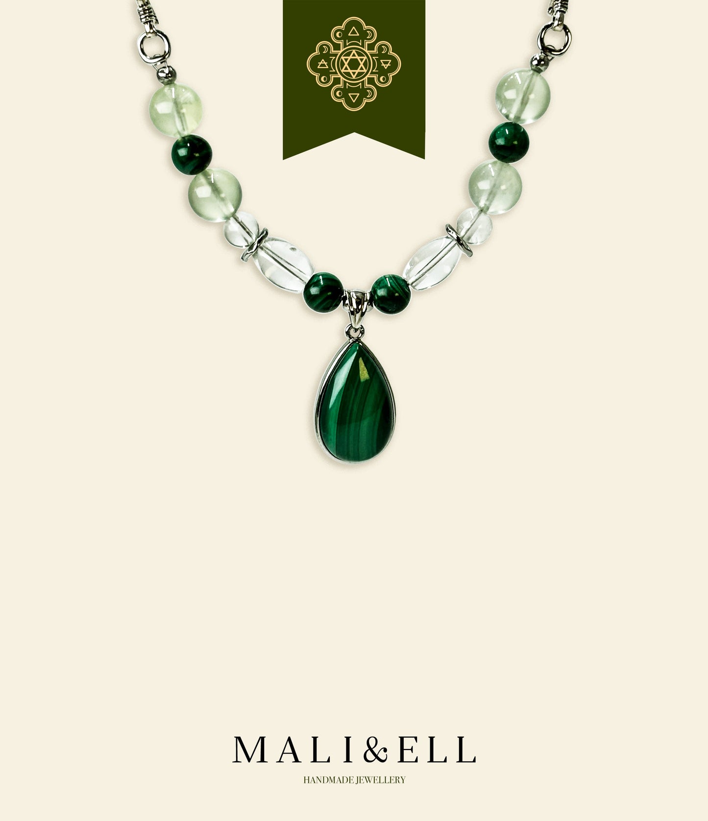 Malachite Pendant Mali & Ell