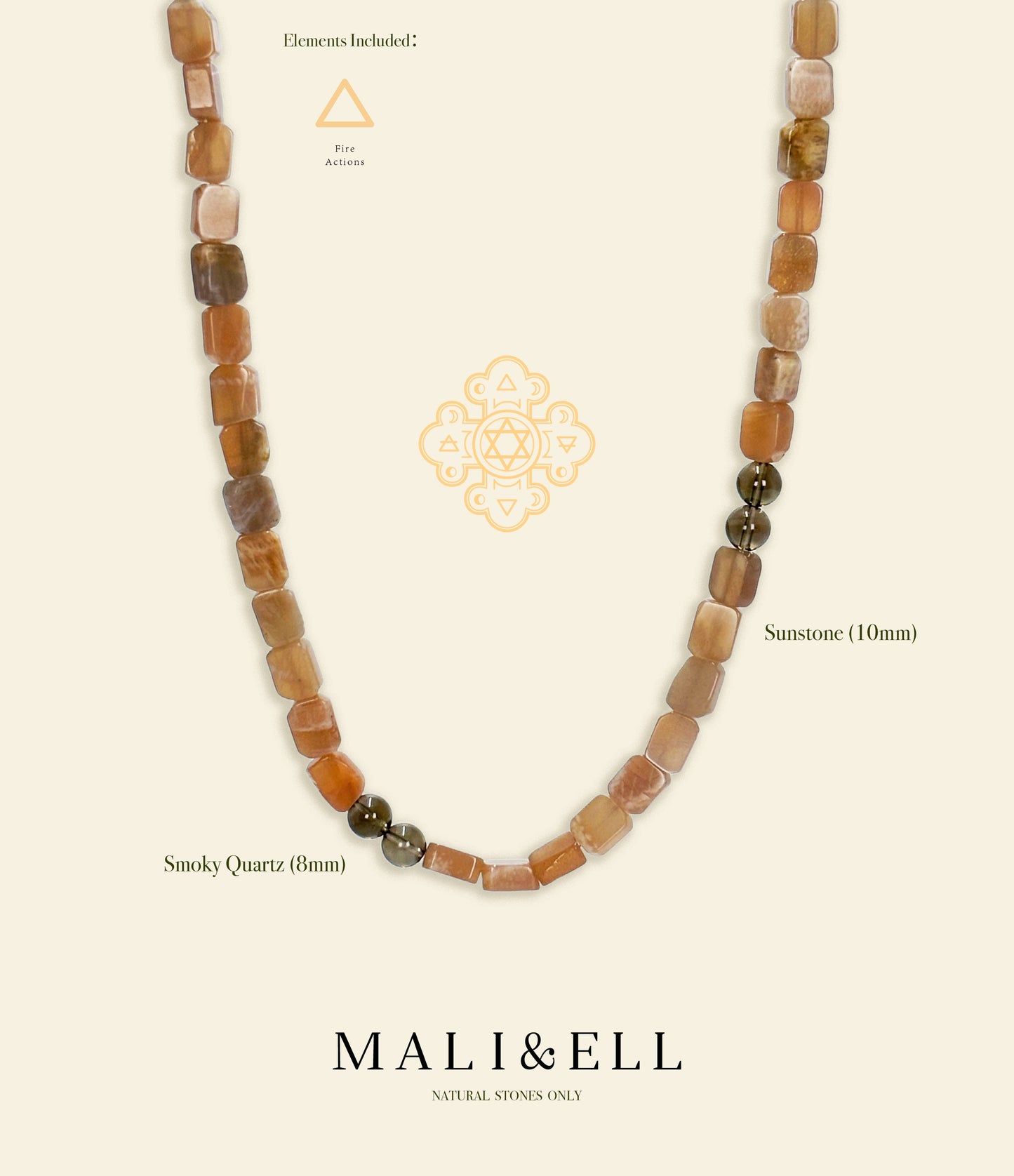 Sunstone Necklace Mali & Ell