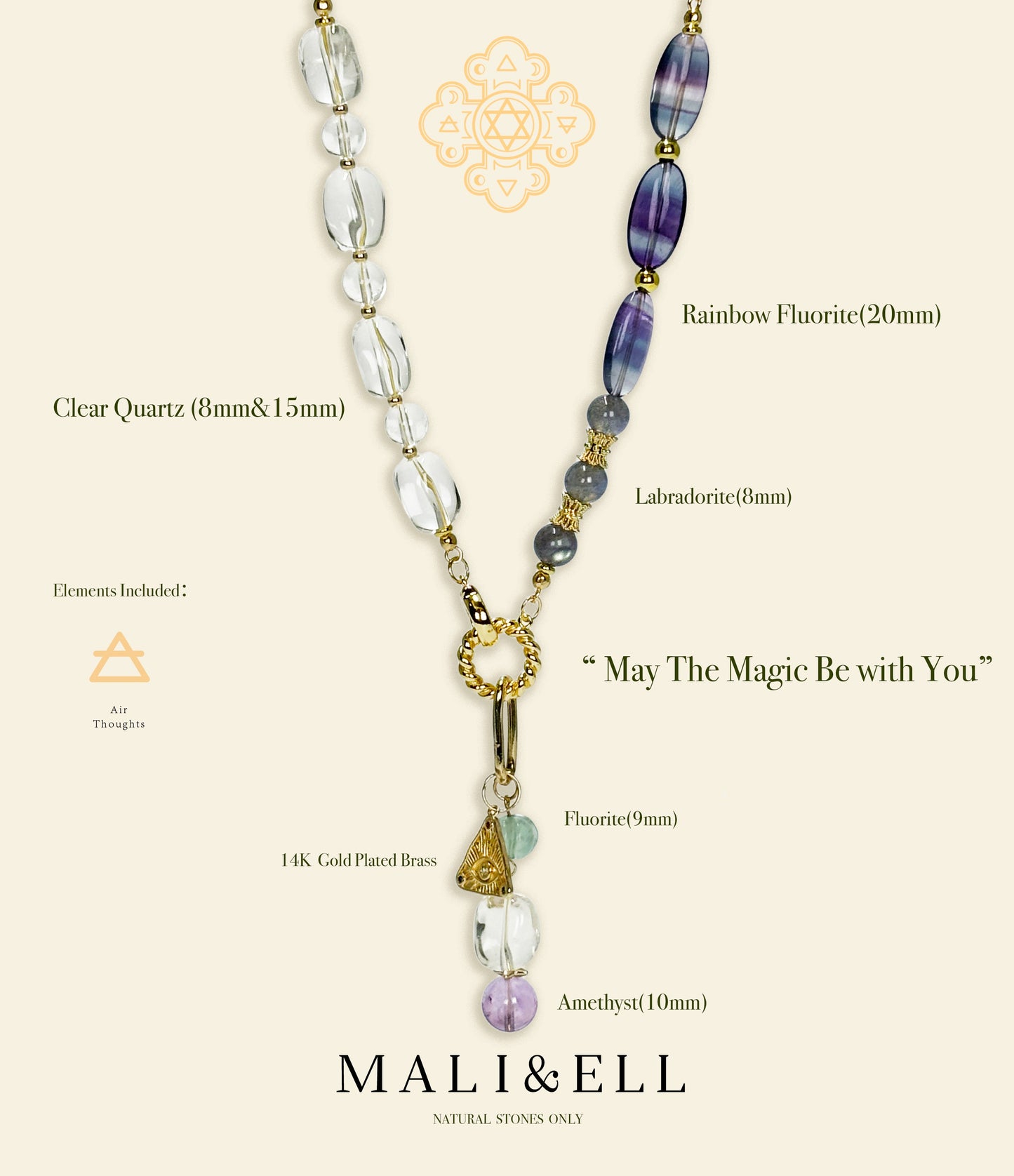 May The Magic Be with You - Collarbone Neckalce Mali & Ell