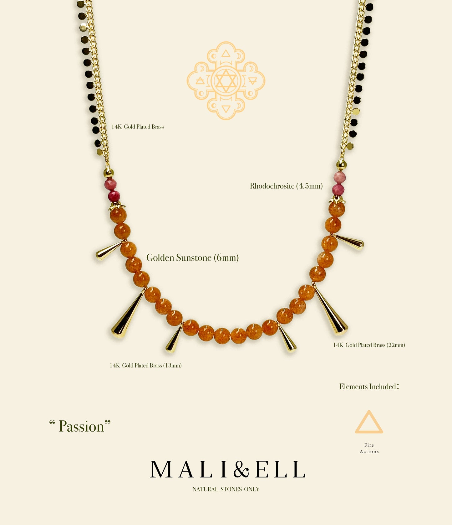 The Sun - Passion Necklace Mali & Ell