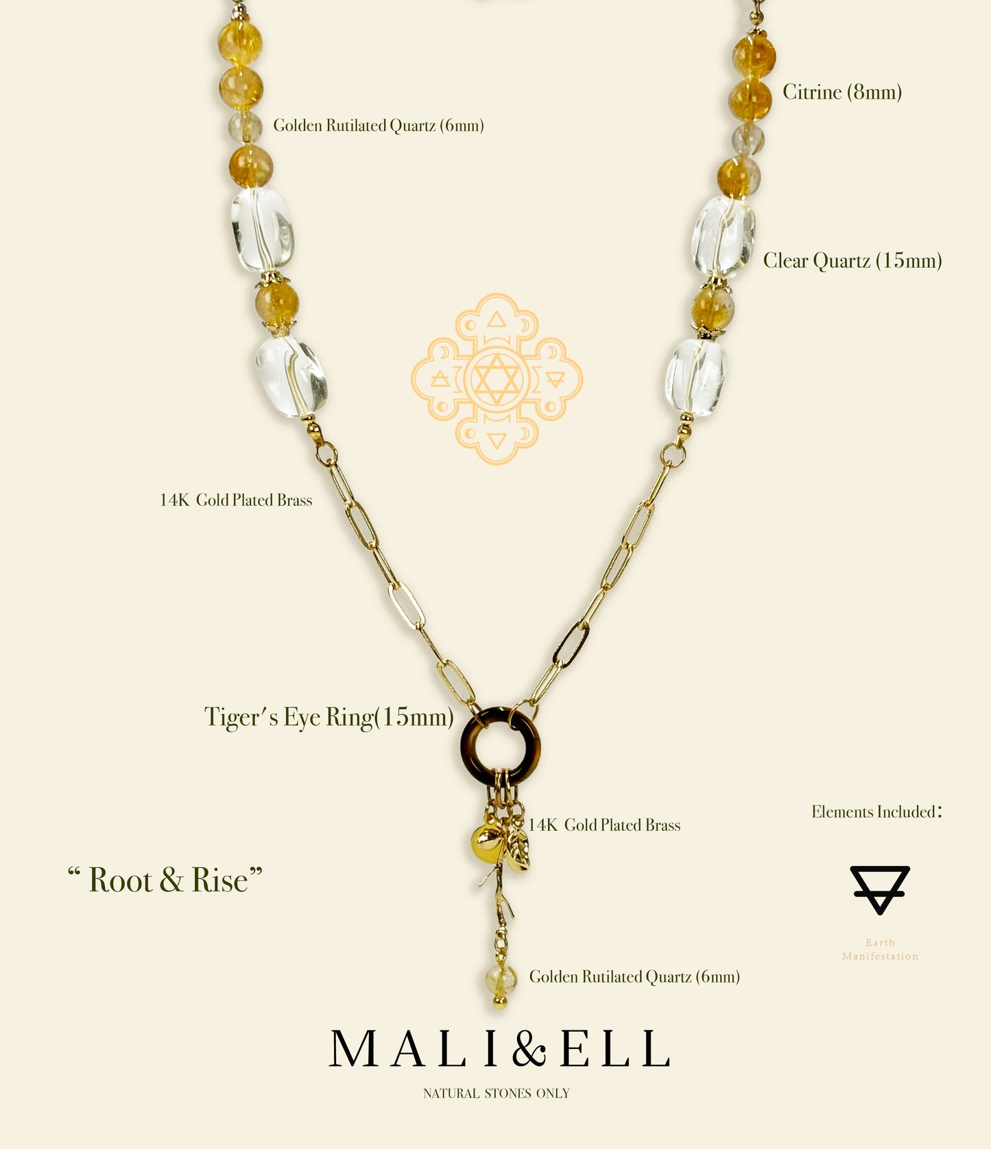 Achieve Your Goal - Root & Rise Necklace Mali & Ell