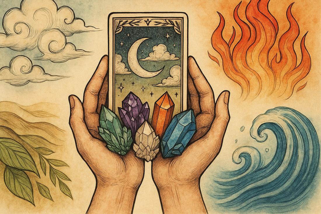 The Four Elements Crystals & Tarot Guide – Balance Your Energy