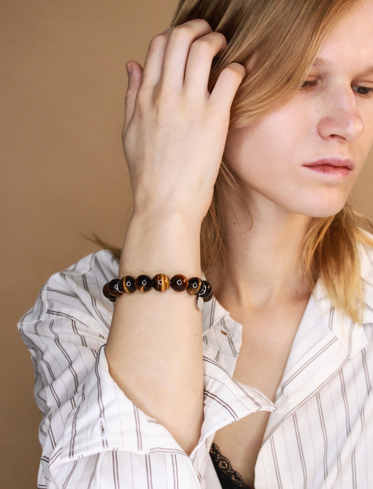 Silver and Stones - Tiger's Eye Bracelet Mali & Ell