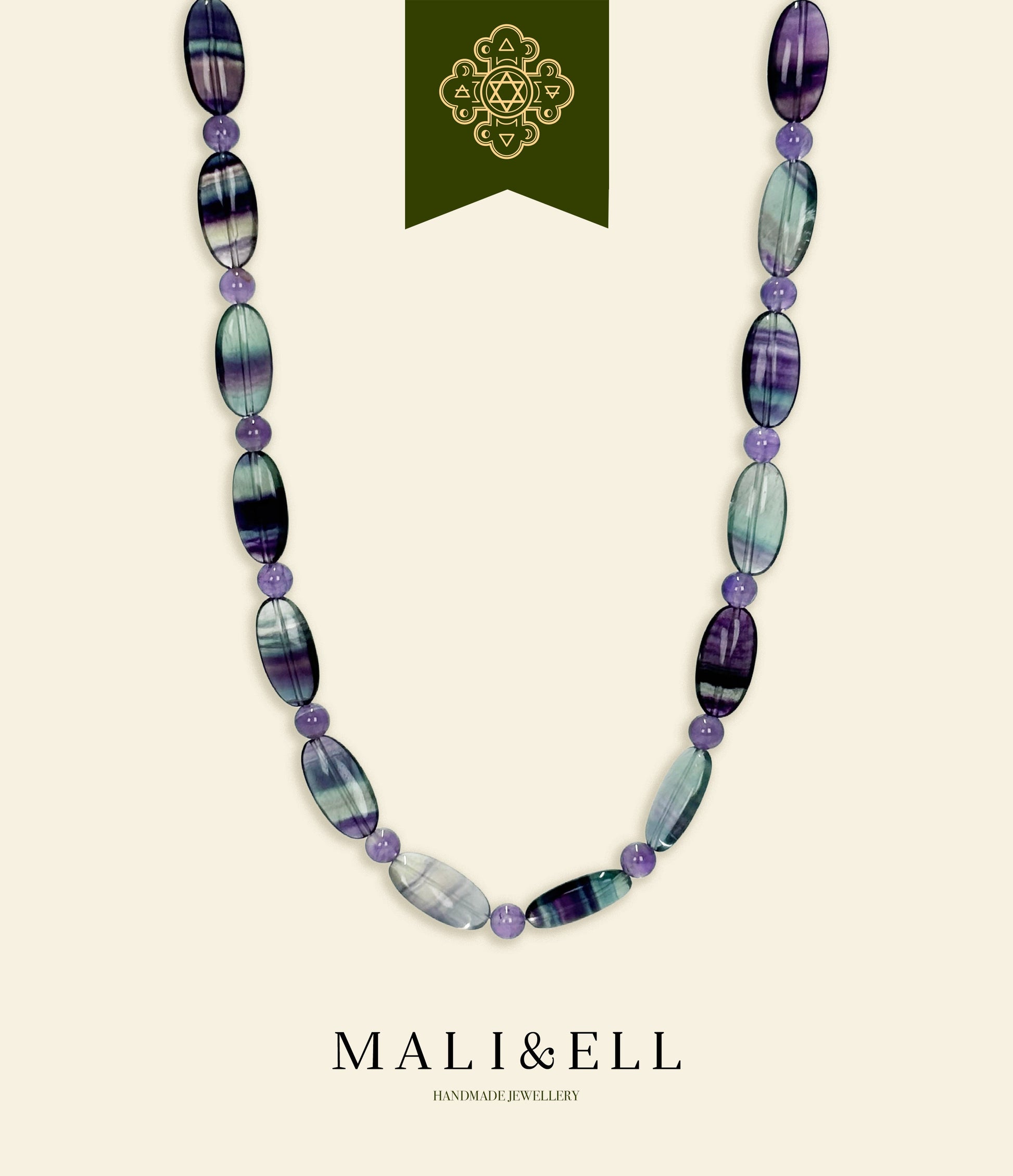 Rainbow Fluorite Necklace Mali & Ell