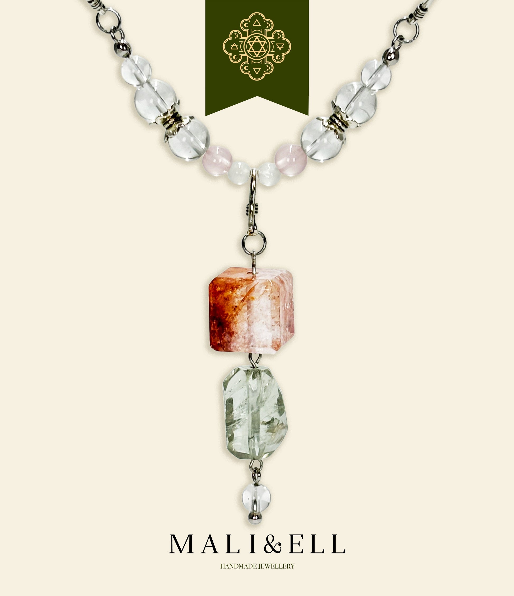 Hematoid Quartz Pendant Mali & Ell
