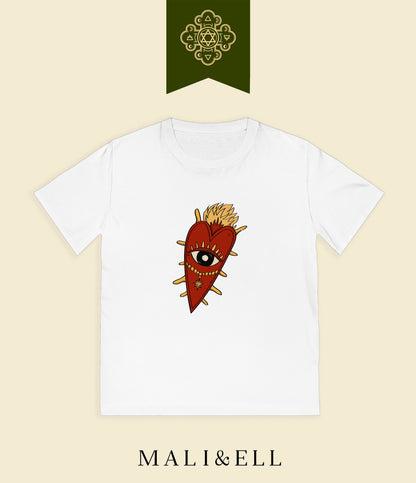 Rocker Eye Shield T-Shirt — Tribal Punk Graphic Tee Printify