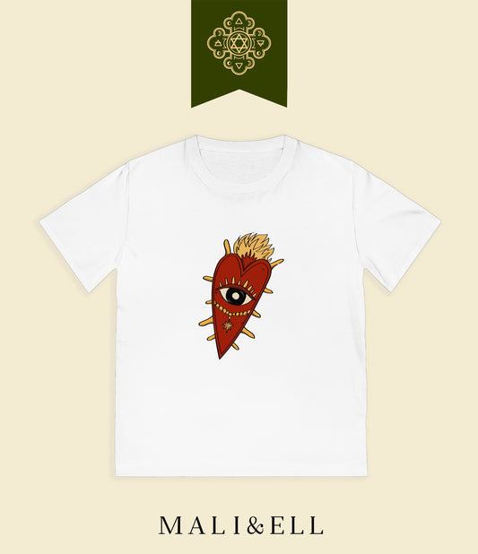 Rocker Eye Shield T-Shirt — Tribal Punk Graphic Tee Printify