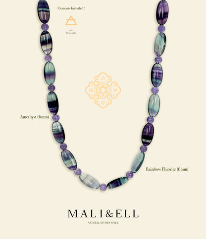 Rainbow Fluorite Necklace Mali & Ell