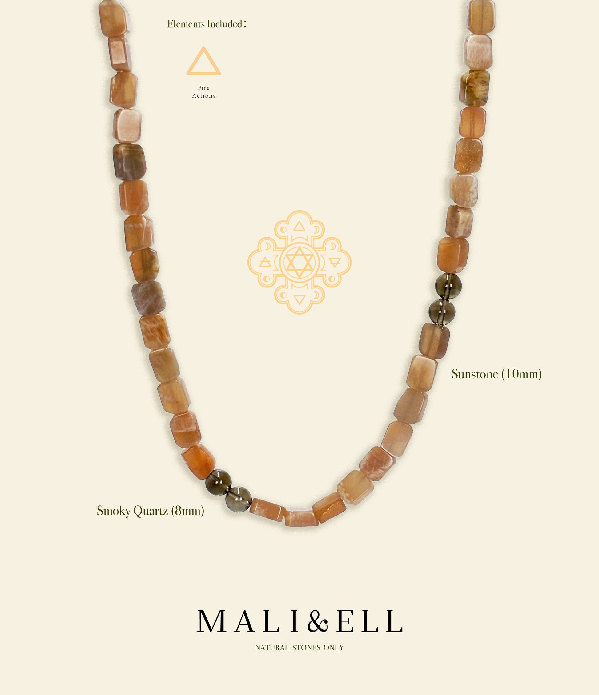 Sunstone Necklace Mali & Ell