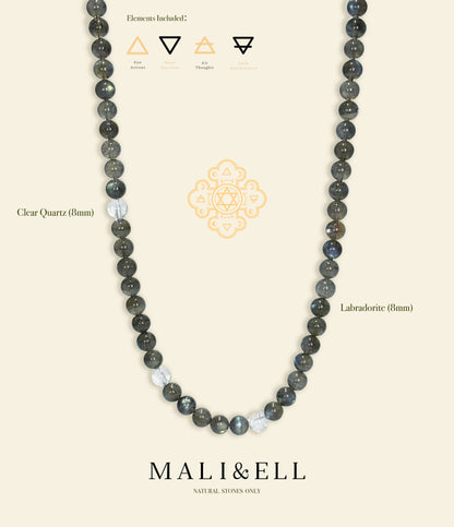 Labradorite Beaded Necklace Mali & Ell