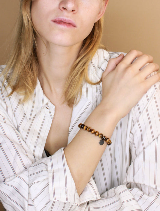 Silver and Stones - Tiger's Eye Bracelet Mali & Ell