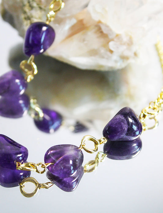 Divine Clarity – Amethyst Necklace Mali & Ell