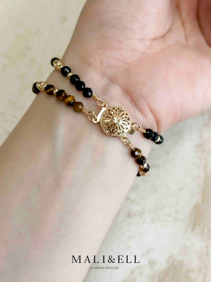 Double Strand Natural Crystal Bracelets Mali & Ell
