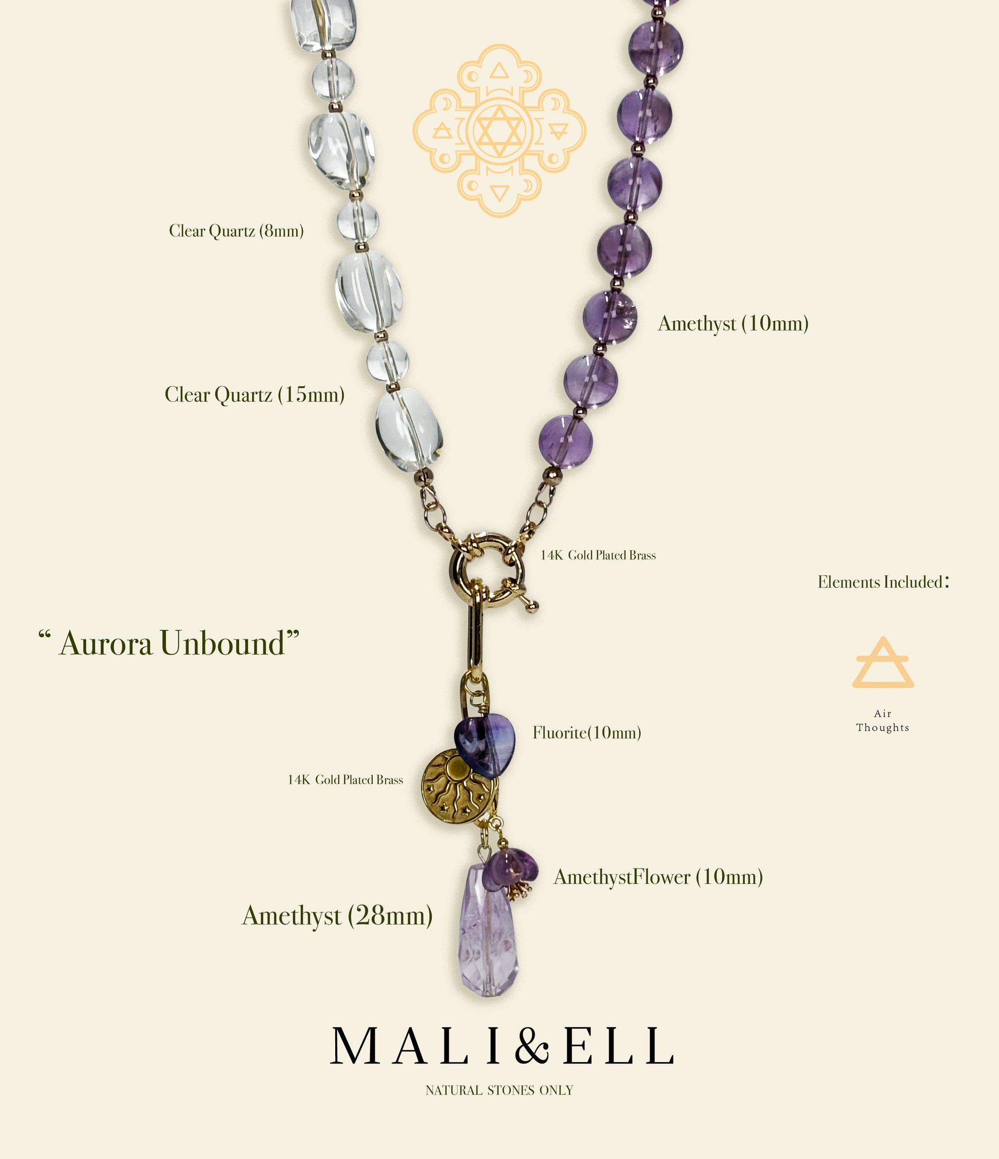 Aurora Unbound Collarbone Necklace Product Details Mali & Ell