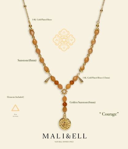 The Sun - Courage Necklace Mali & Ell