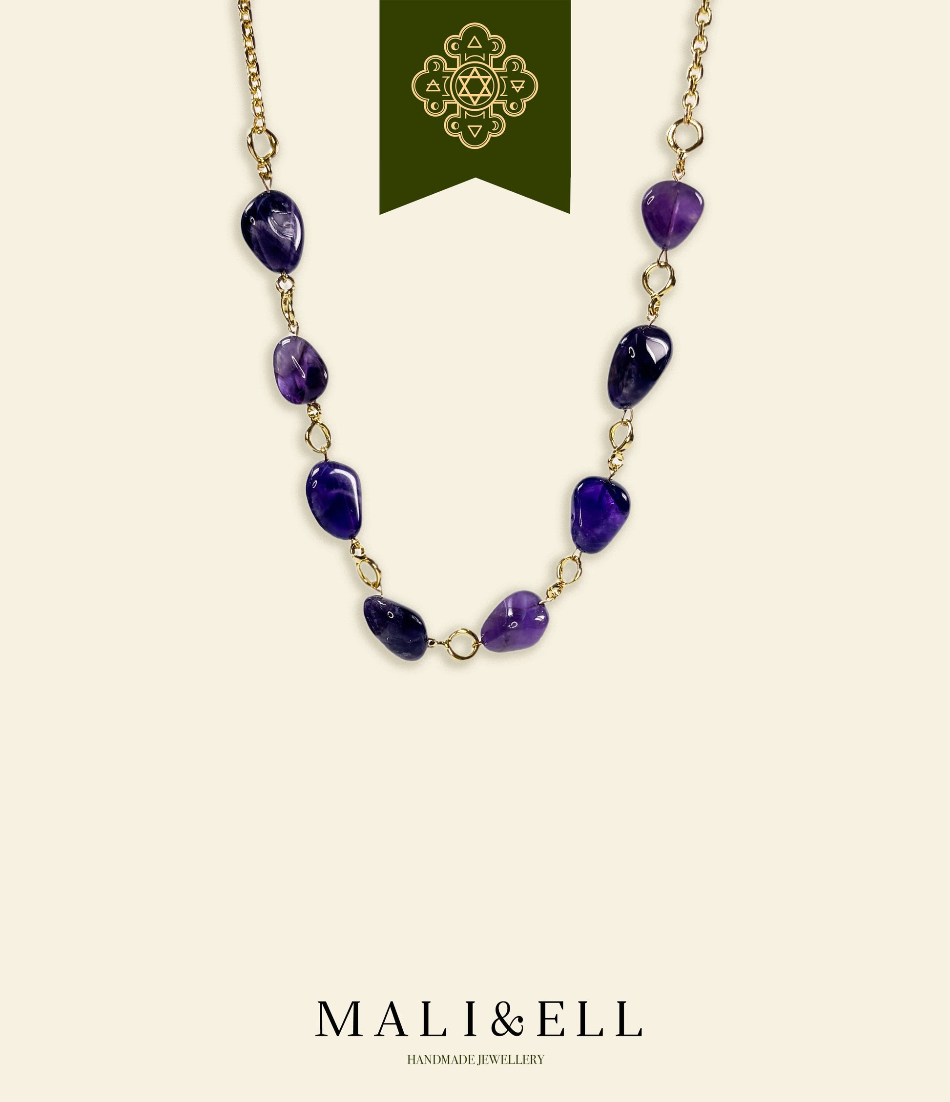 Divine Clarity – Amethyst Necklace Mali & Ell