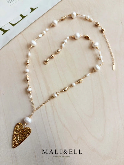Moonlit Pearl Layering Necklace Set Mali & Ell