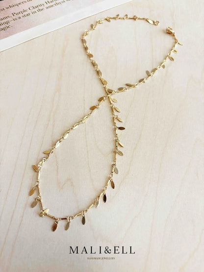 Golden Nomad Natural Stone Layering Necklace Set Mali & Ell