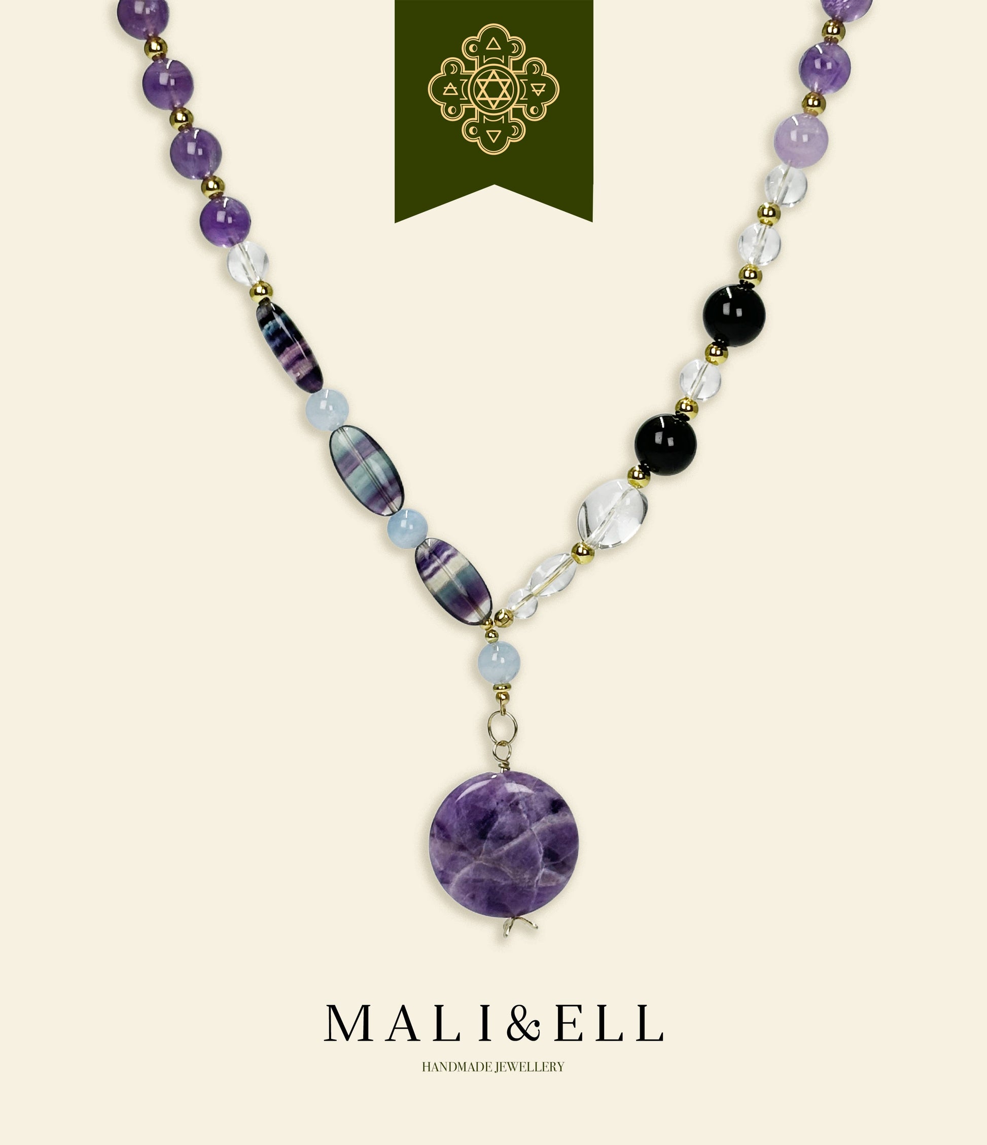 Grounding and Spiritual Protection Necklace Mali & Ell