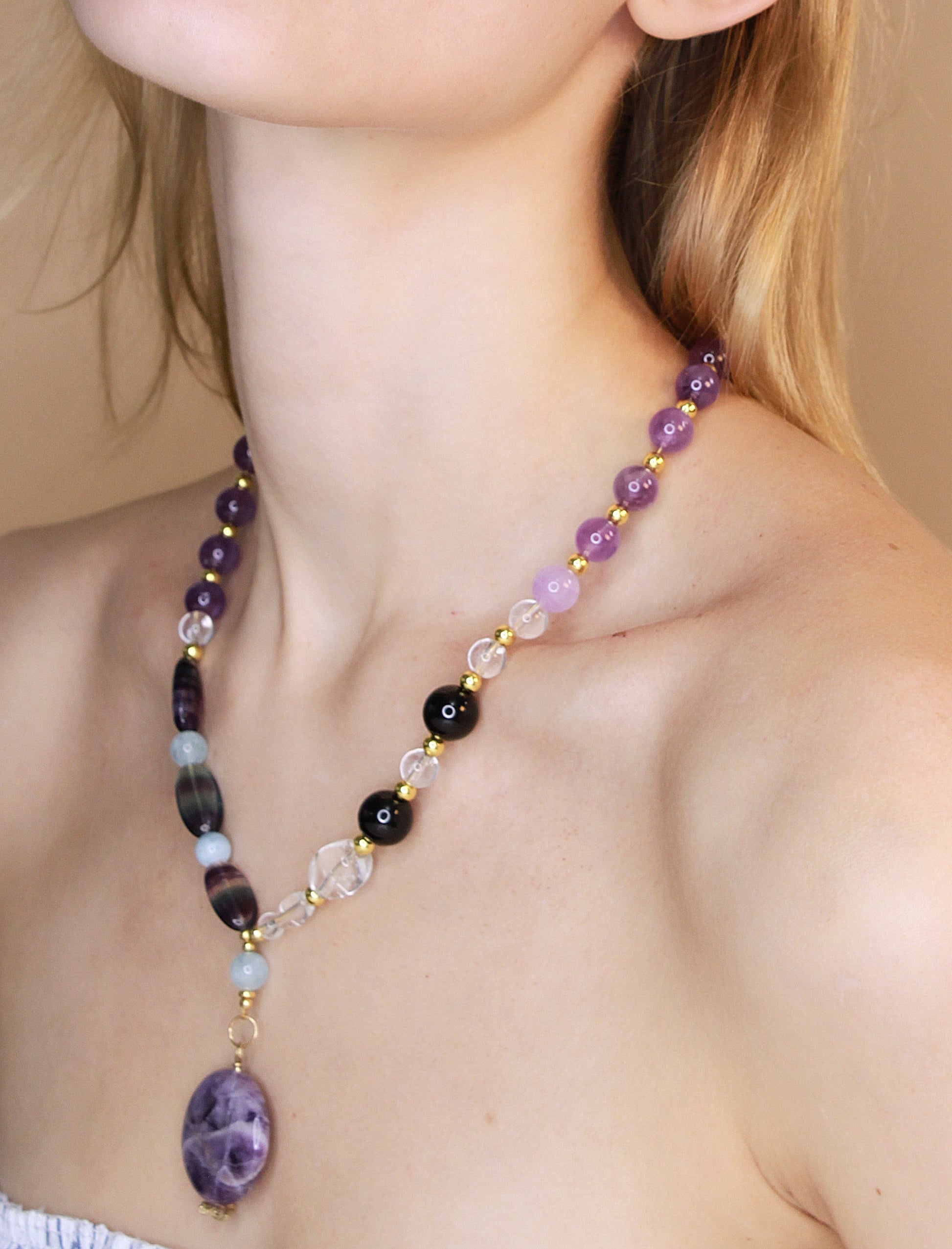 Grounding and Spiritual Protection Necklace Mali & Ell