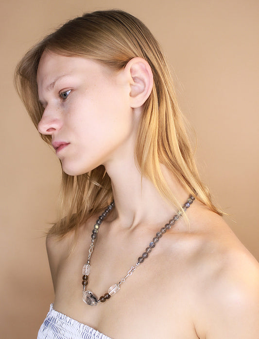Labradorite Beaded Necklace Mali & Ell