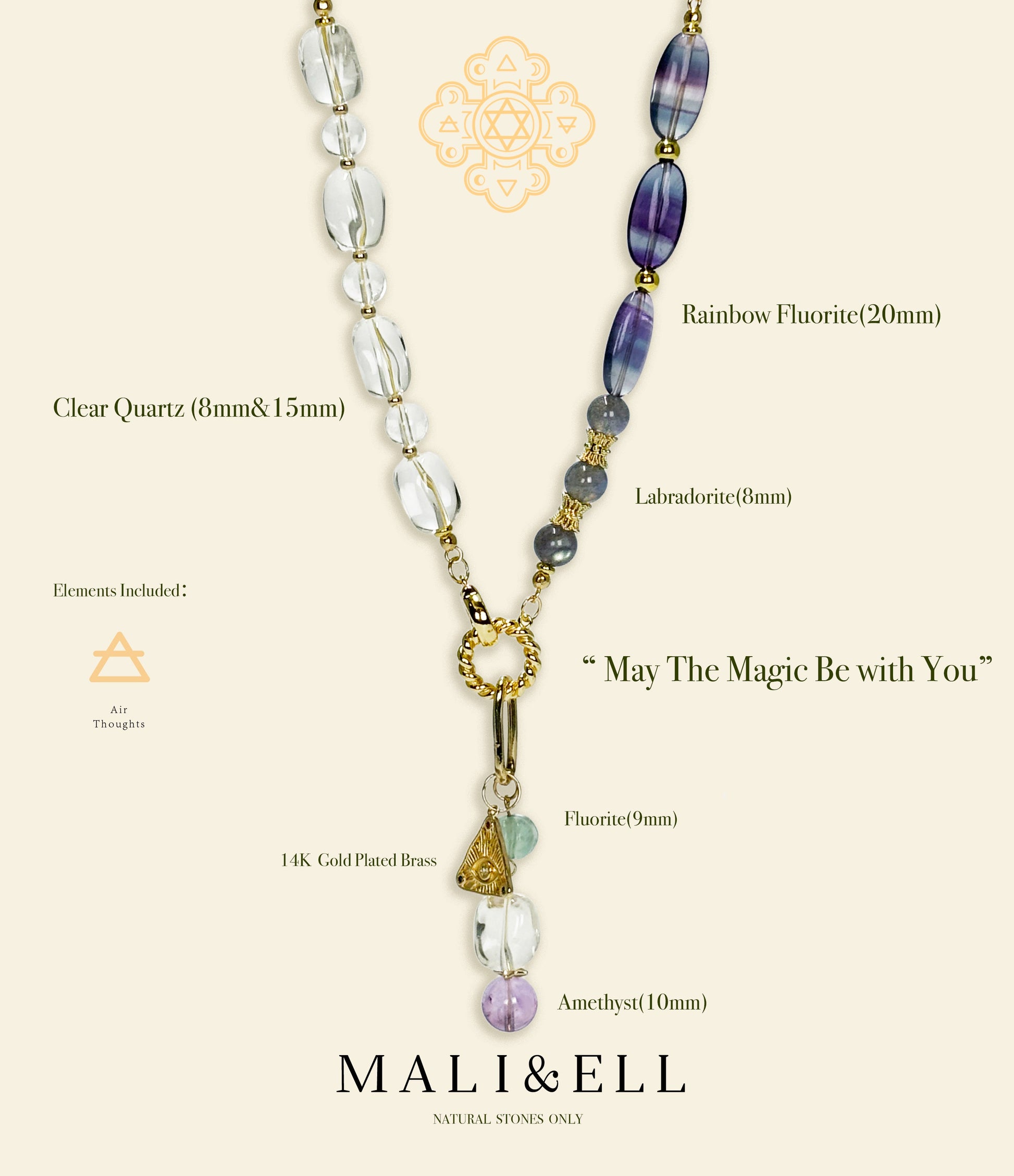 May The Magic Be with You - Collarbone Neckalce Mali & Ell