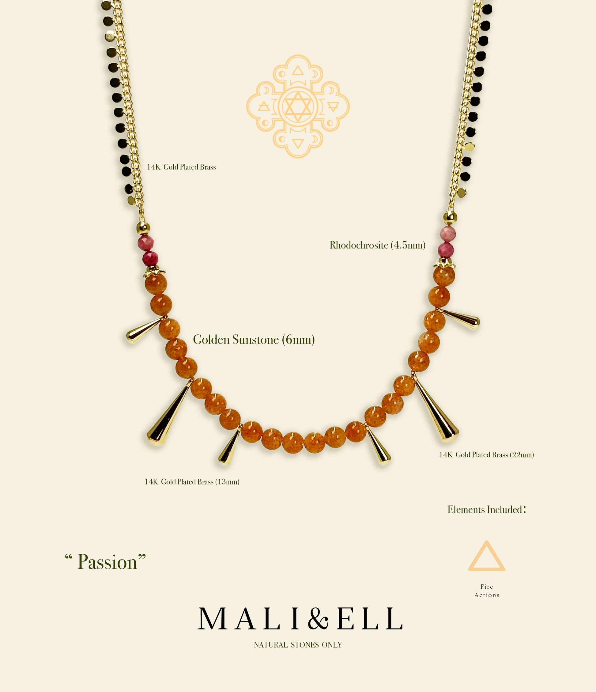 The Sun - Passion Necklace Mali & Ell