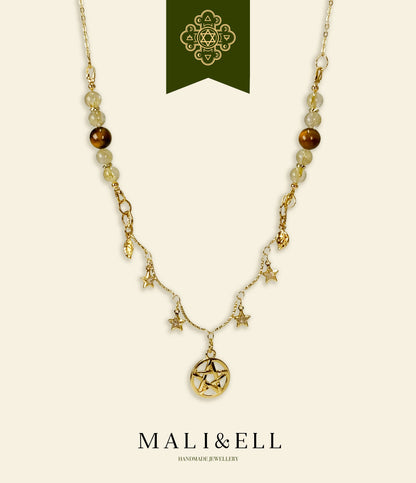 Achieve Your Goal - Pentacle Manifestation Necklace Mali & Ell