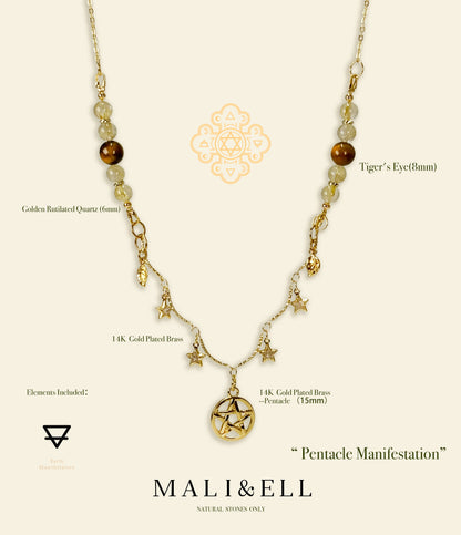 Achieve Your Goal - Pentacle Manifestation Necklace Mali & Ell