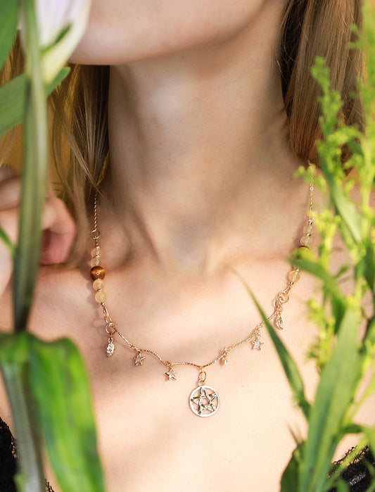 Achieve Your Goal - Pentacle Manifestation Necklace Mali & Ell
