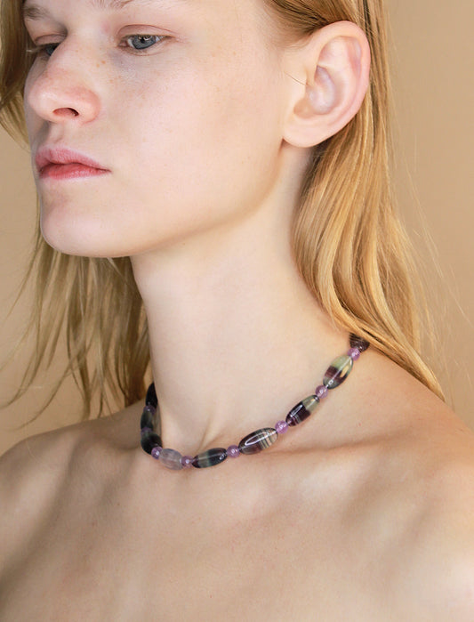 Rainbow Fluorite Necklace Mali & Ell
