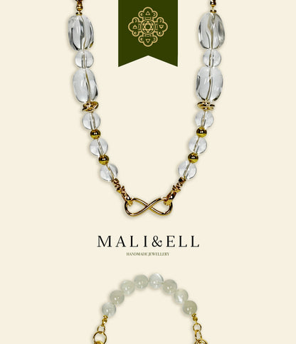 The Magician Clear Quartz Collarbone Necklace Mali & Ell