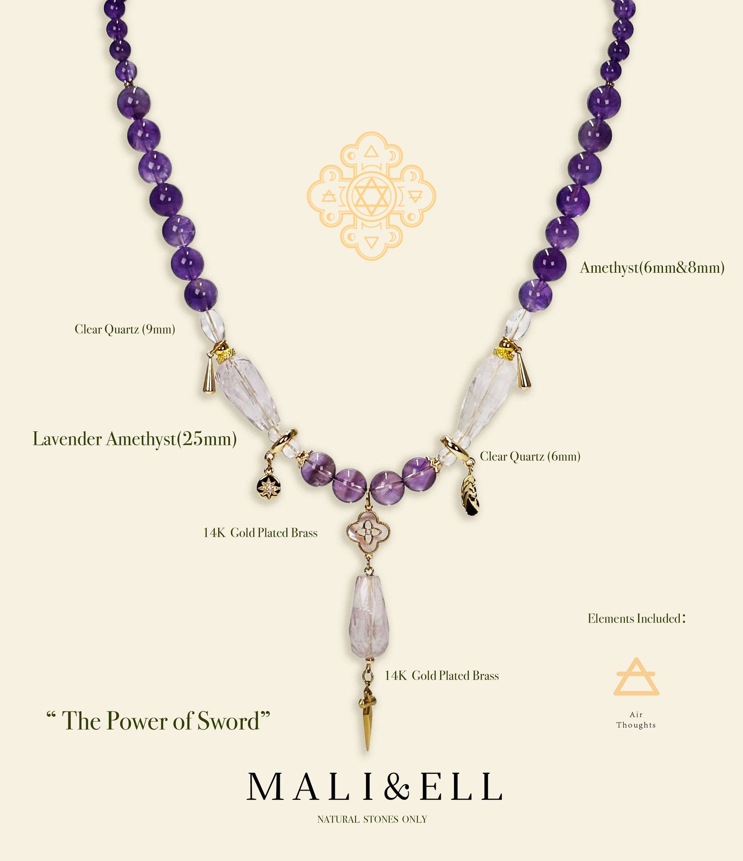 Connection Bonding - The Power of Sword Necklace Mali & Ell