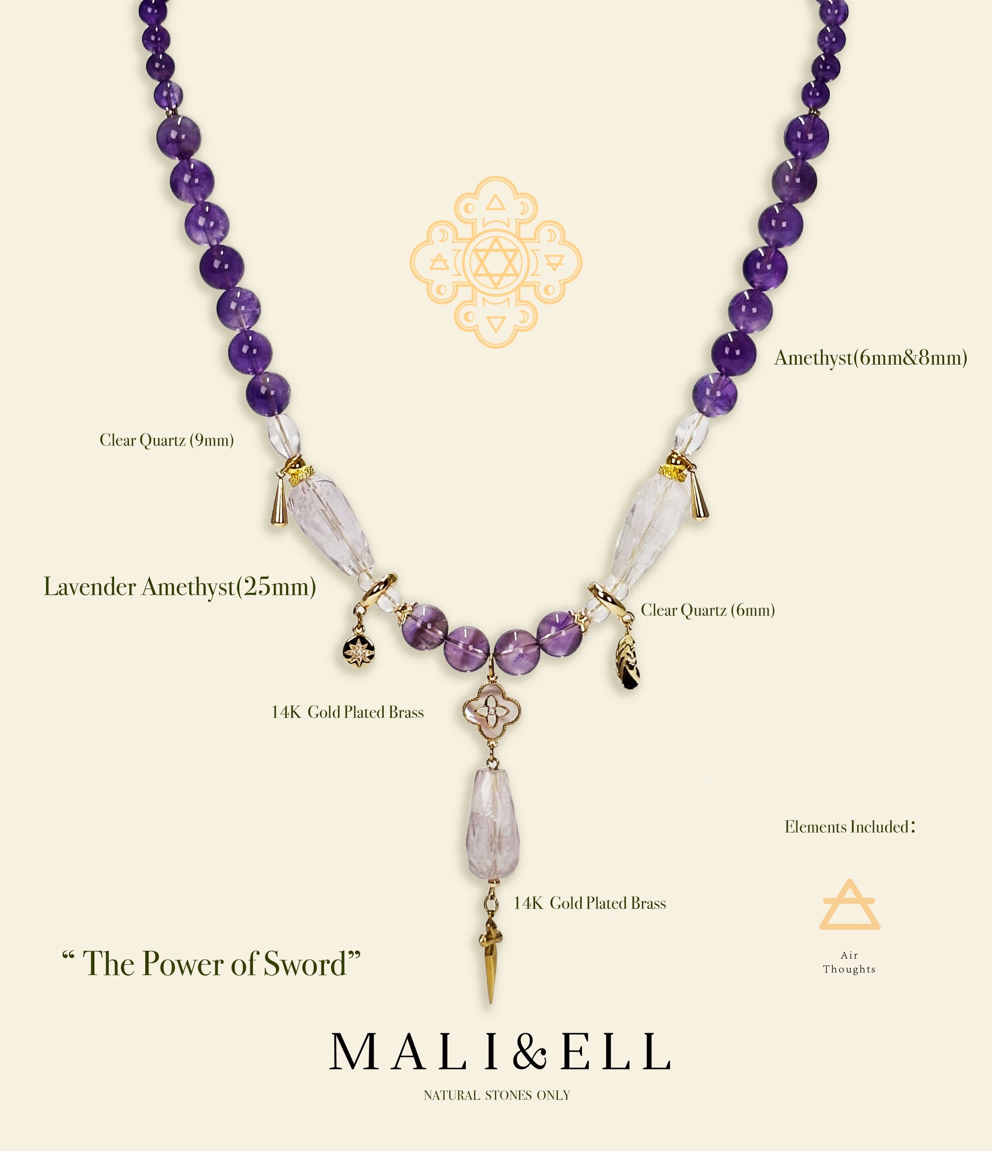 Connection Bonding - The Power of Sword Necklace Mali & Ell