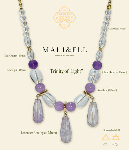 Trinity of Light Necklace Mali & Ell