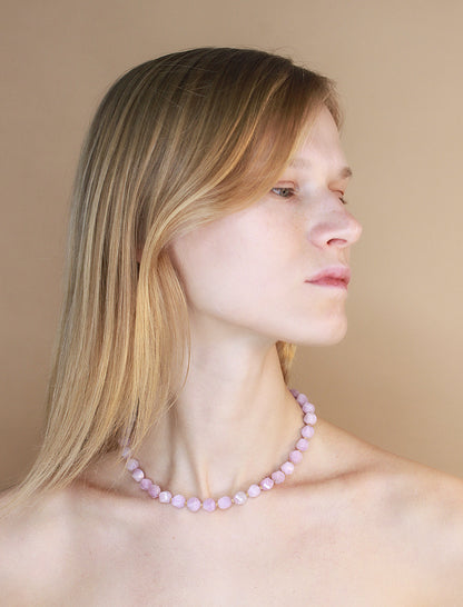 Twist-Cut Kunzite Necklace Mali & Ell