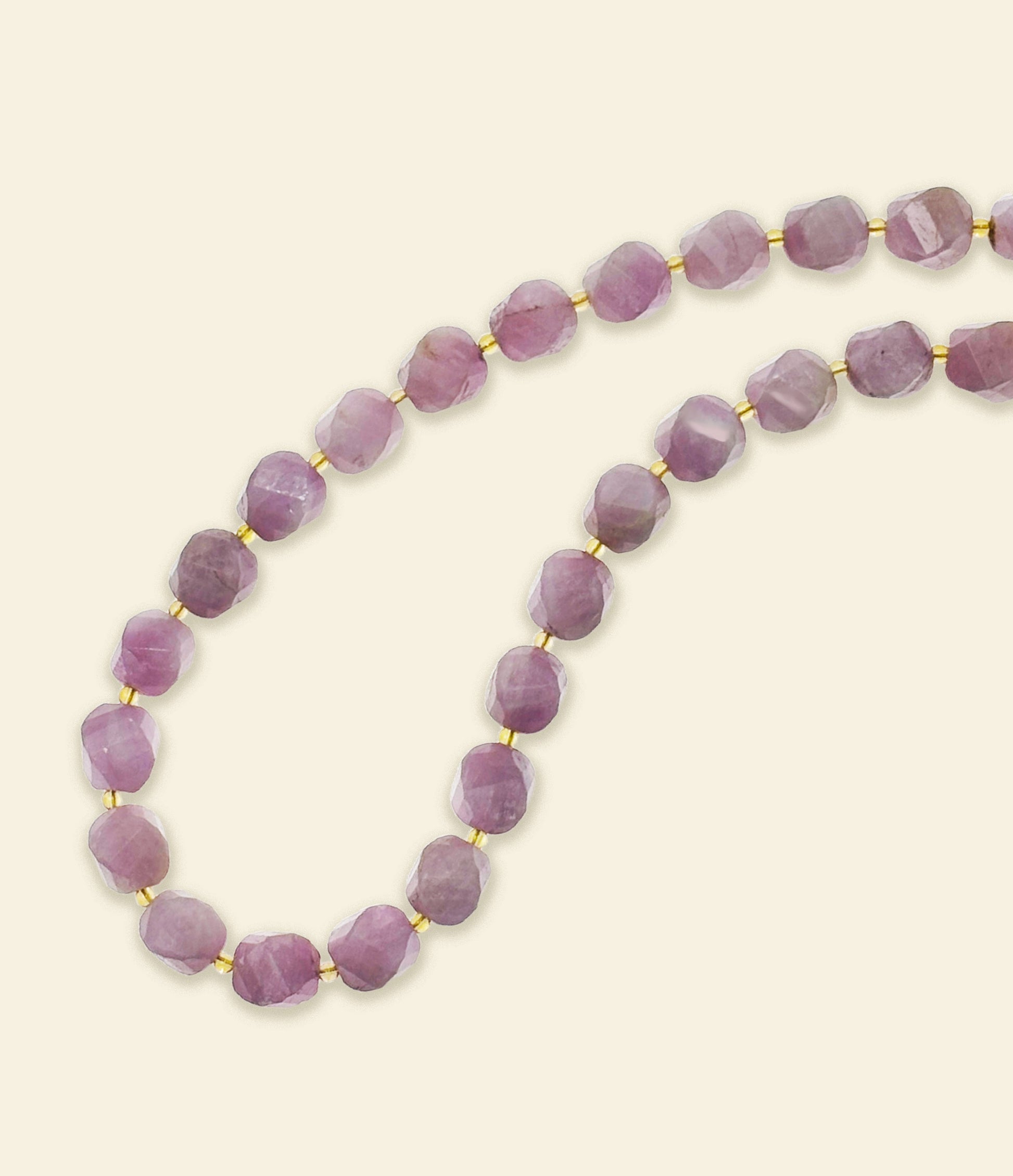 Twist-Cut Kunzite Necklace Mali & Ell